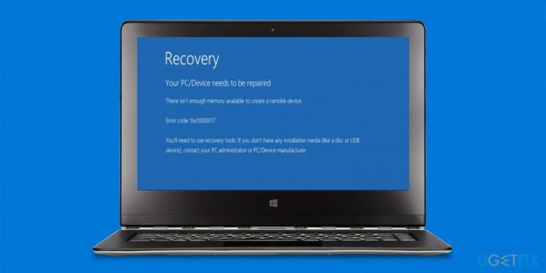 How to fix Windows 10 upgrade error 0xc0000017?