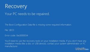 0xc0000034 error code