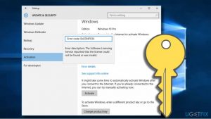 0xc004f034 activation error
