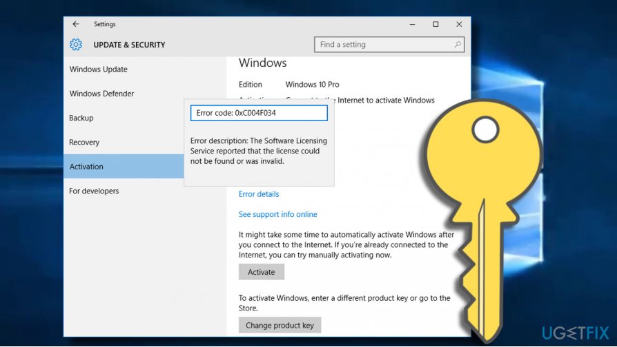 How to fix Windows 10 0xC004F034 error