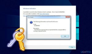 0xc004f063 activation error