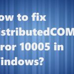 10005 dcom error fix