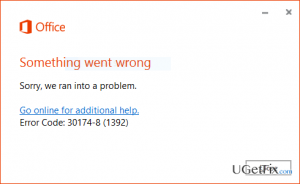 30174 8 1392 office error