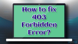 403 forbidden error fix