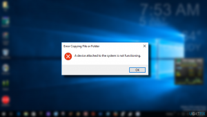 A device attached to the system is not functioning