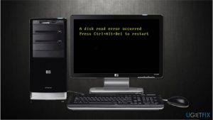 A disk read error has occurred windows