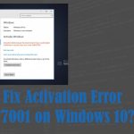 Activation error 0x803f7001 fix
