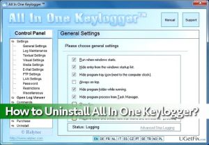All in one keylogger removal