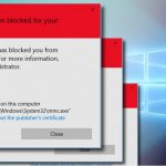 An administrator has blocked you from running this app