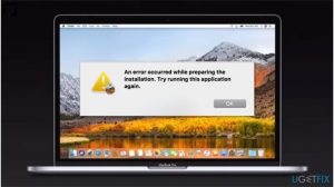 An error has occurred macos high sierra