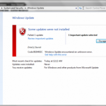 An example ofwindows update error 0x8e5e0147