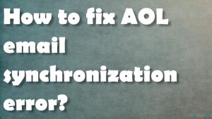 Aol email synching fix