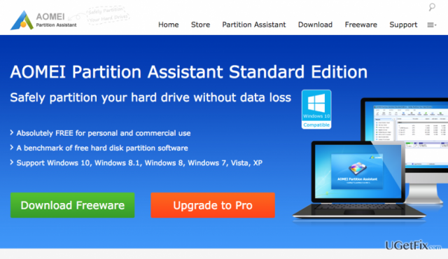 Aomei partition assistant standard edition