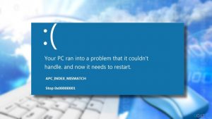 Apc index mismatch bsod