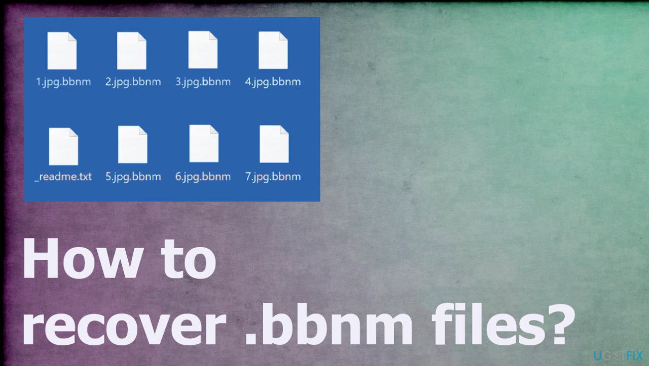 BBNM file recovery
