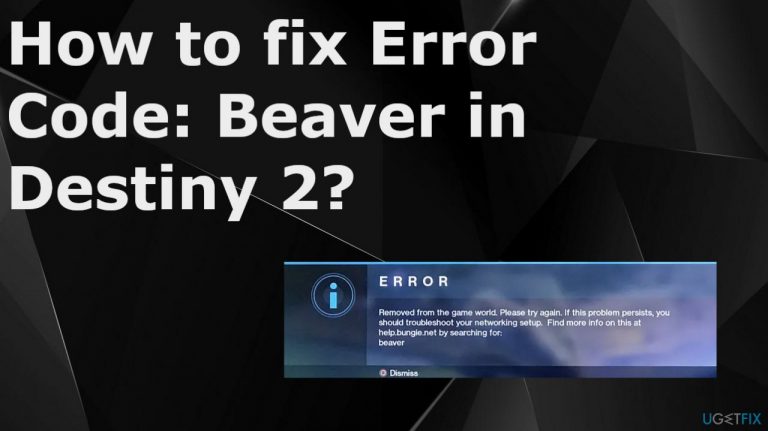 How to fix Error Code: Beaver in Destiny 2?