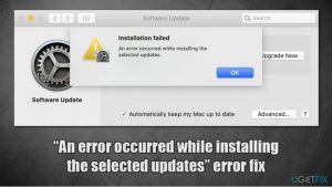 Big sur an error occurred while installing the selected updates error fix
