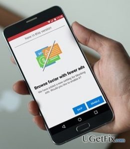 Block ads on android phone