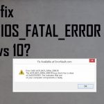 Blue screen acpi fatal error fix