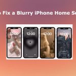 Blurry home screen iphone fix