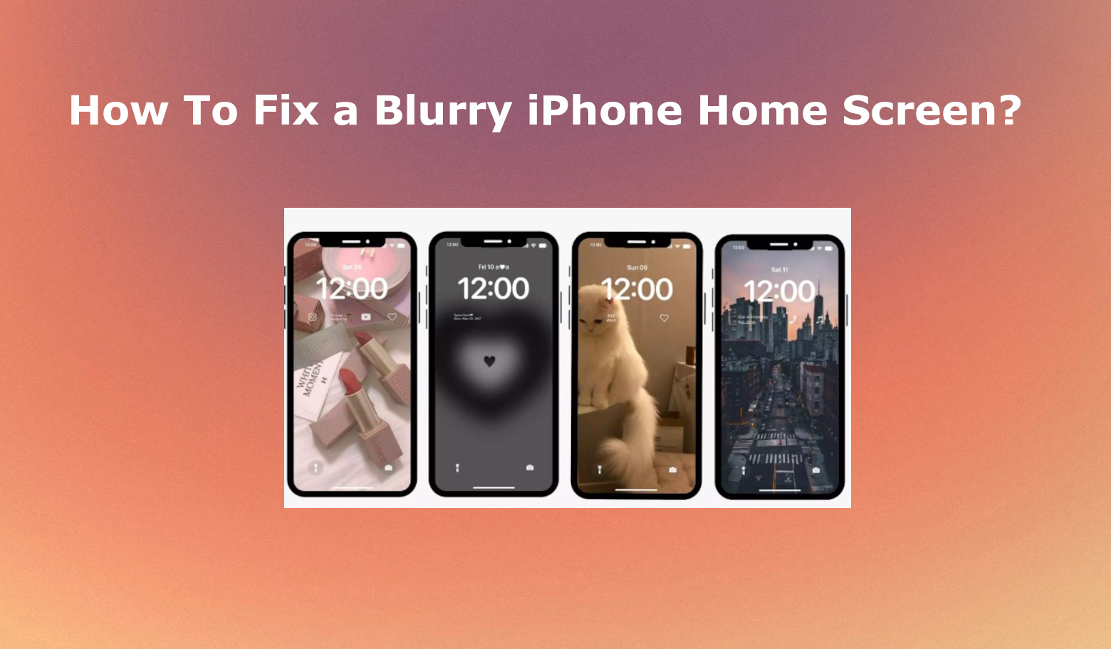 Blurry home screen iphone fix Blurry home screen iphone fix