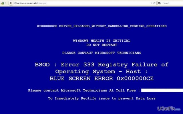 Bsod error 333 registry failure