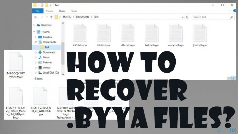 How to recover .byya files?