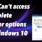 Cant access complete power options in windows