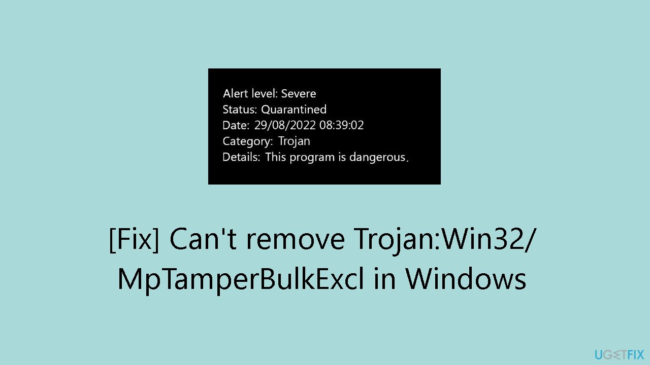 Cant remove Trojan