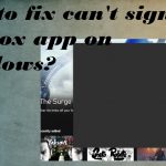 Cant sign in to xbox app on windows fix