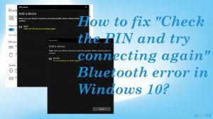 Check the pin try connecting again fix