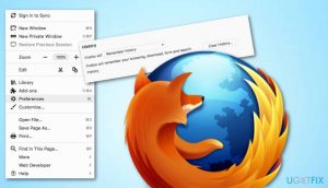 Clean cache from firefox