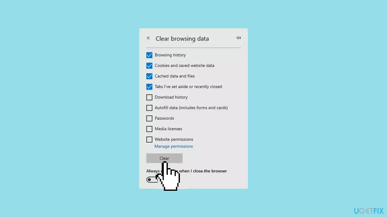 Clear Browser Cookies Microsoft Edge