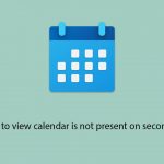 Click clock to view calendar is not present on second monitor copy