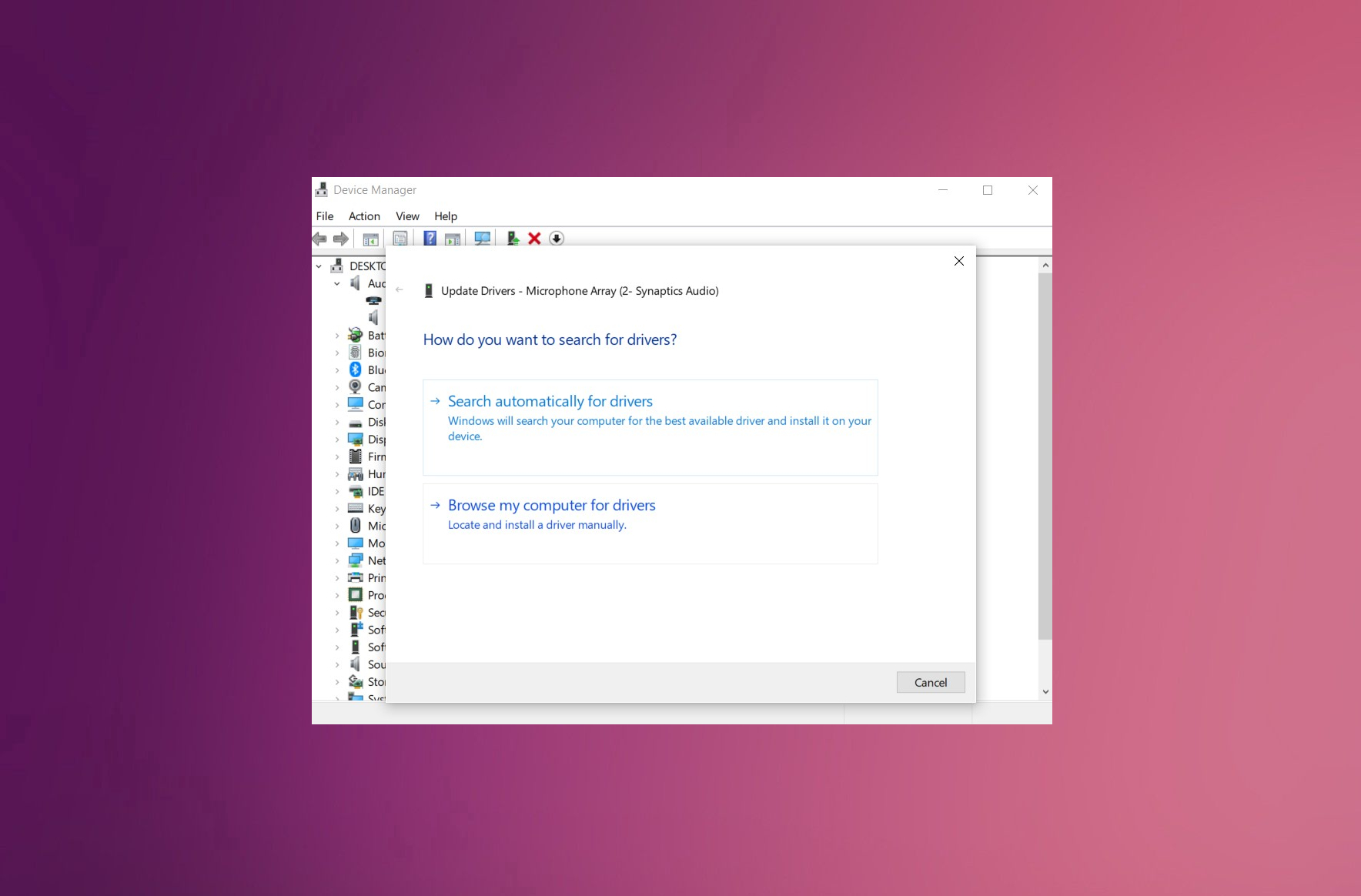 Code execution error drivers