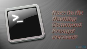 Command prompt flashing fix