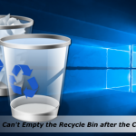 Corrupted recycle bin