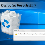 Corrupted recycle bin