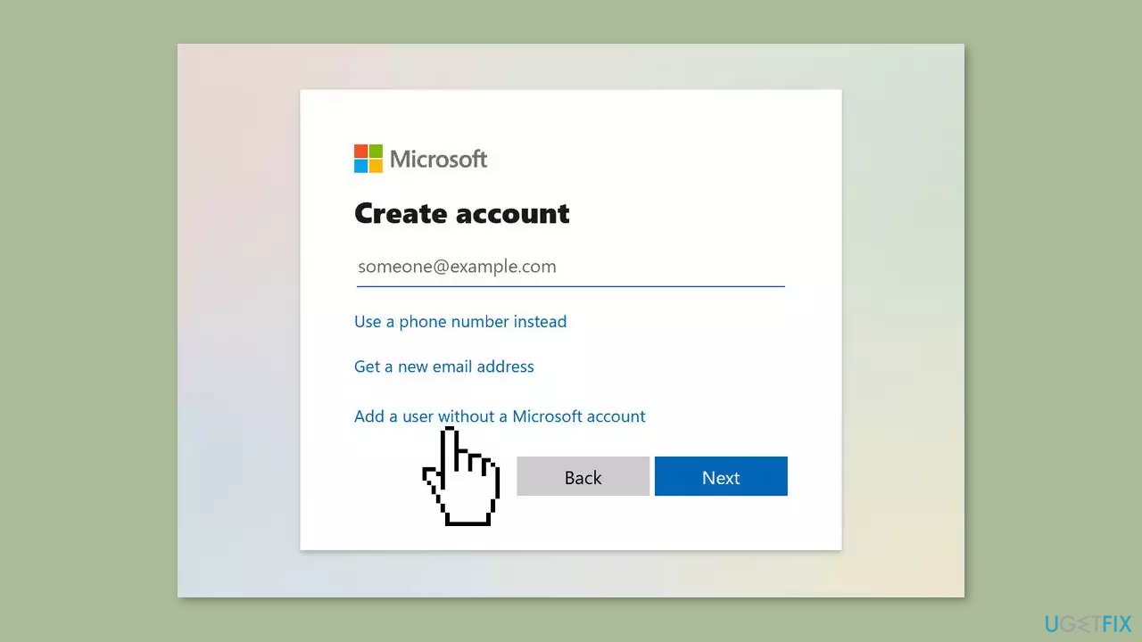 Create a New User Account