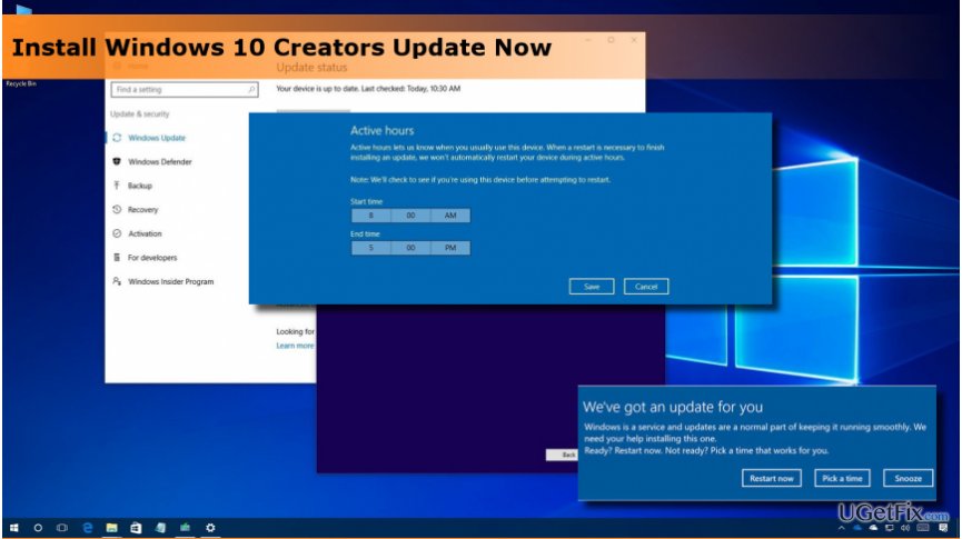 Install Windows 10 Creators Update