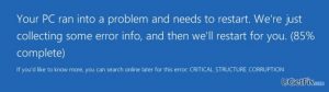 Critical structure corruption bsod fix