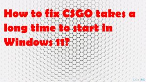 Csgo startup taking too long windows 11 fix