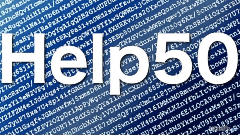 How to recover files encrypted by Help50 ransomware?