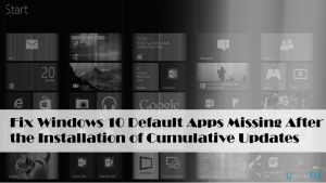 Default apps missing