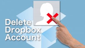 Delete dropbox account