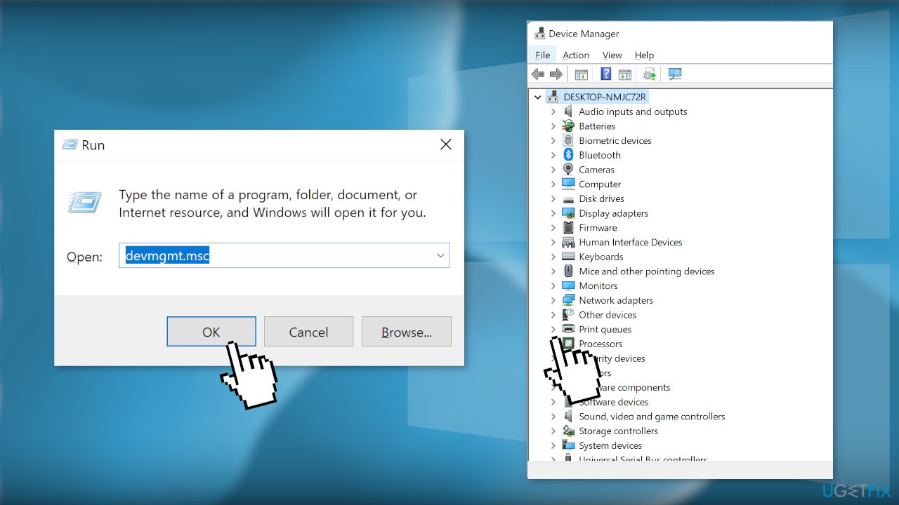 Delete the Original Printer in the Device Manager