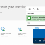 Delete windows defender security center icon