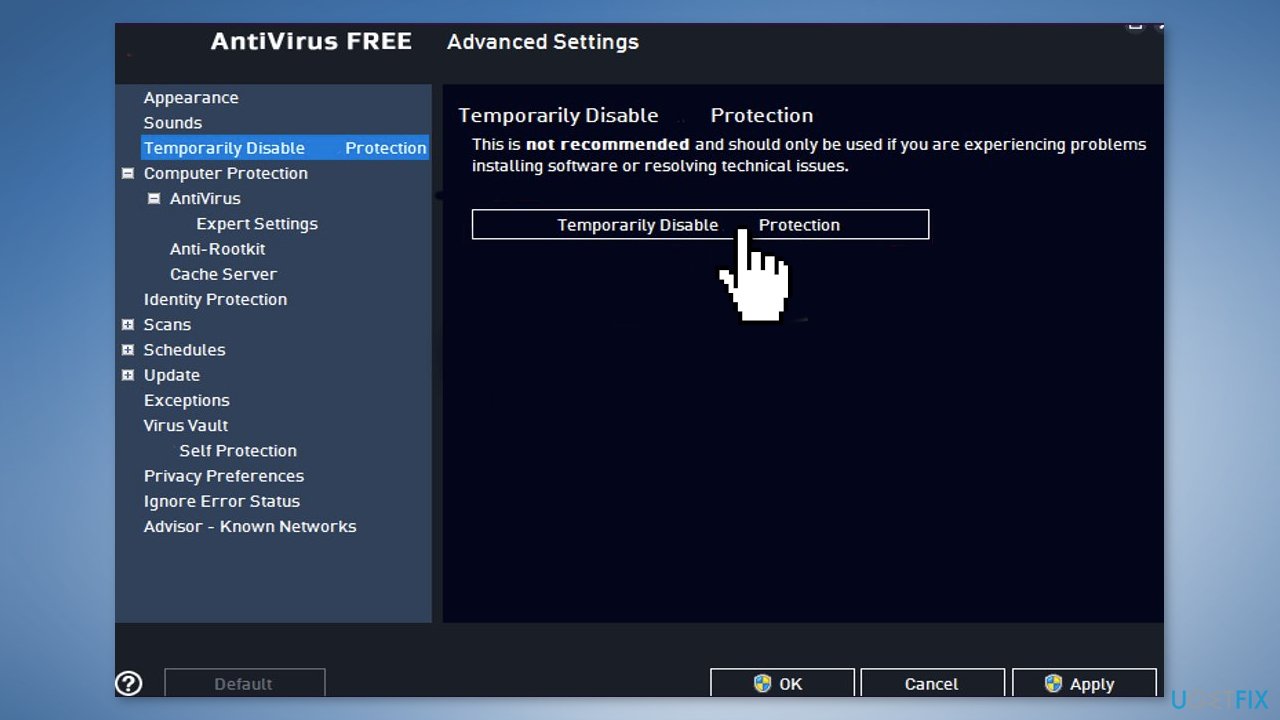 Disable Antivirus Software2