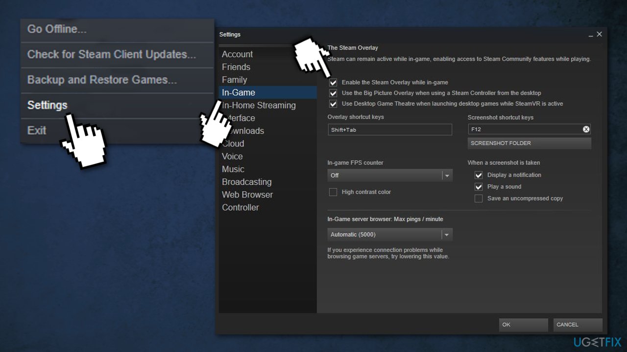 Disable Steam Overlay