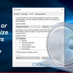 Disabling sound effects